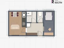 Pronájem bytu 2+kk, Hostivice, Litovická, 53 m2