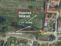Prodej pozemku pro bydlení, Krhanice, 2624 m2