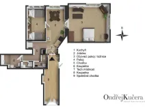 Prodej bytu 2+1, Praha - Smíchov, Janáčkovo nábřeží, 65 m2