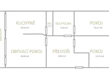 Prodej bytu 3+1, Most, Bohuslava Vrbenského, 69 m2