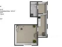 Pronájem atypického bytu, Praha - Šeberov, Na proutcích, 33 m2