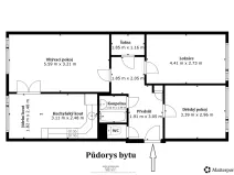 Prodej bytu 3+1, Králův Dvůr, Nad Stadionem, 76 m2