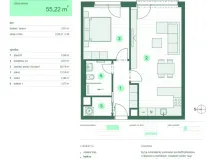 Prodej bytu 2+kk, Zlín, Tyršova, 55 m2