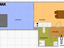 Pronájem bytu 1+1, Hradec Králové - Nový Hradec Králové, Brněnská, 44 m2