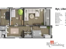 Prodej bytu 3+1, Liberec - Liberec VI-Rochlice, Halasova, 74 m2