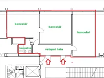 Pronájem kanceláře, Praha - Libeň, Sokolovská, 114 m2
