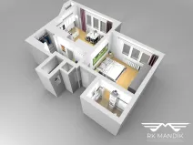 Pronájem bytu 2+kk, Praha - Dejvice, Koulova, 46 m2