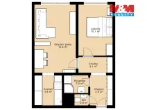 Prodej bytu 2+kk, Praha - Ruzyně, Vlastina, 41 m2