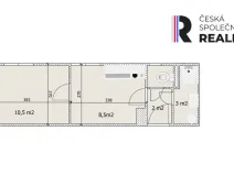 Prodej bytu 1+1, Podbořany, Švermova, 26 m2