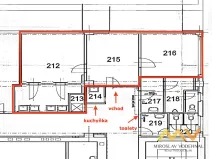 Pronájem kanceláře, Hradec Králové, Škroupova, 62 m2