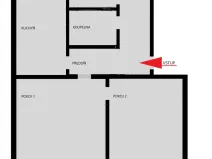 Prodej bytu 2+1, Jirkov, Obránců míru, 59 m2