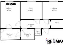Prodej bytu 3+1, Brno, Loosova, 65 m2