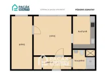 Pronájem bytu 2+1, Olomouc, Rooseveltova, 45 m2