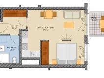 Prodej bytu 1+kk, Kralupy nad Vltavou, Purkyňovo nám., 38 m2