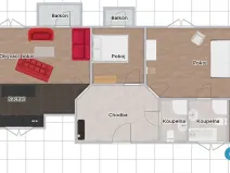 Pronájem bytu 3+kk, Praha - Podolí, Podolská, 125 m2