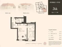 Prodej bytu 2+kk, Praha - Nusle, V Horkách, 47 m2