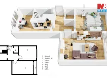 Prodej bytu 2+1, Liberec - Liberec I-Staré Město, Ruprechtická, 59 m2