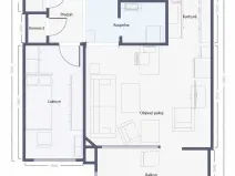 Prodej bytu 2+kk, Brno, Oderská, 46 m2