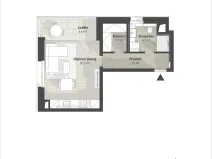Prodej bytu 1+kk, Liberec, Polní, 43 m2