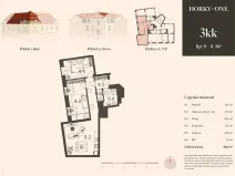 Prodej bytu 3+kk, Praha - Nusle, V Horkách, 81 m2