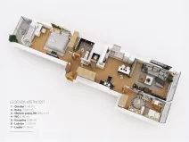 Pronájem bytu 3+kk, Praha - Libeň, Přádova, 73 m2