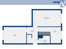 Prodej bytu 2+1, Volary, Sídl. Míru, 61 m2
