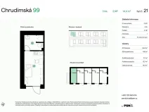 Prodej bytu 1+kk, Pardubice, Chrudimská, 14 m2