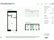 Prodej bytu 1+kk, Pardubice, Chrudimská, 17 m2
