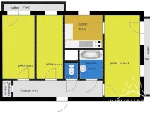 Prodej bytu 3+1, Kutná Hora, Družební, 67 m2