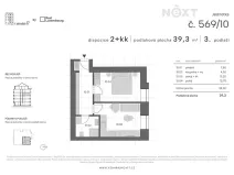 Prodej bytu 2+kk, Praha - Libeň, V zahradách, 40 m2
