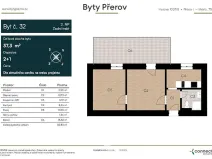 Prodej bytu 2+1, Přerov, Husova, 52 m2