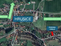 Prodej pozemku pro bydlení, Hrusice, U Potoka, 1348 m2