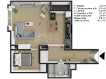 Prodej bytu 2+kk, Praha - Nové Město, Dlážděná, 59 m2