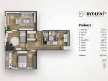 Pronájem bytu 3+1, Teplice, Jugoslávská, 81 m2