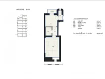 Pronájem bytu 2+kk, Brno, Cihlářská, 44 m2