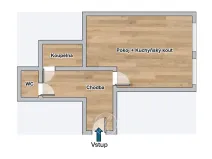 Pronájem bytu 1+kk, Plzeň, Radobyčická, 32 m2