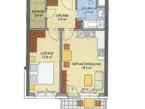 Prodej bytu 2+kk, Praha, Thomasova, 53 m2