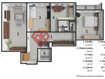 Prodej bytu 3+1, Česká Třebová, Jelenice, 97 m2
