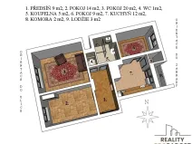 Pronájem bytu 3+1, Brno - Řečkovice, Vránova, 75 m2