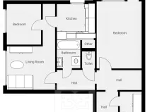 Pronájem bytu 2+1, Praha - Kobylisy, Paláskova, 59 m2