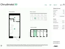 Prodej bytu 1+kk, Pardubice, Chrudimská, 17 m2