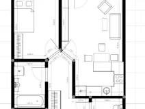 Pronájem bytu 2+kk, Praha - Chodov, Divišovská, 56 m2