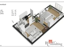 Prodej bytu 1+1, Hradec Králové, Střelecká, 59 m2
