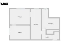 Pronájem bytu 2+1, Kralice nad Oslavou, Na Návsi, 52 m2