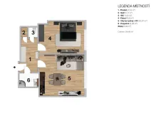 Prodej bytu 2+kk, Praha, Vyšší, 52 m2