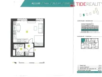 Prodej bytu 1+kk, Beroun, 36 m2