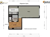 Pronájem bytu 1+kk, Praha - Chodov, Markušova, 31 m2