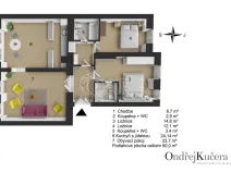 Prodej bytu 3+1, Praha - Malá Strana, Mělnická, 90 m2