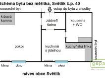 Prodej bytu 1+1, Světlík, 38 m2