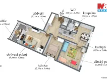 Prodej bytu 3+1, Chomutov, Kamenná, 60 m2